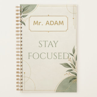 Minimalistische Aangepaste Naam Professionele Plan Planner