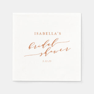 Minimalistische aangepaste roest tekst Boho Vrijge Servet