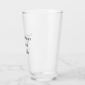 Minimalistische aangepaste tekst of Logo Glas (Links)