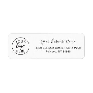 Minimalistische Aangepaste Zakelijke Retouren Etiket