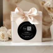 Minimalistische aangepaste zwarte dank u Sticker