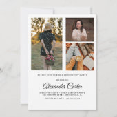 Minimalistische aankondiging van het Afstuderen, m (Achterkant)