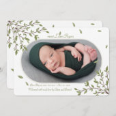 Minimalistische aankondiging van het Lijst van de  (Voorkant / Achterkant)