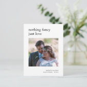 Minimalistische aankondigingsfoto aankondigingskaart (Staand voorkant)