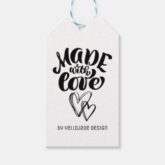 Minimalistische aanpasbare kalligrafie gemaakt met cadeaulabel