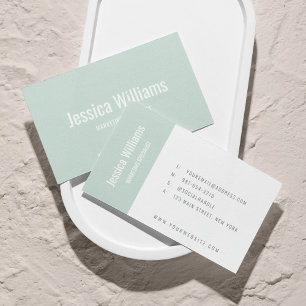 Minimalistische Aanpasbare Professionele Pastelgro Visitekaartje
