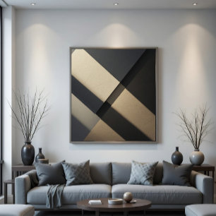 Minimalistische Abstracte Architectuur van Beton Poster