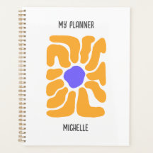 Minimalistische Abstracte Boho Bloemenplanner