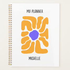 Minimalistische Abstracte Boho Bloemenplanner Planner