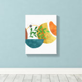 Minimalistische Abstracte botanische organische vo Canvas Afdruk (Insitu (Houten vloer))