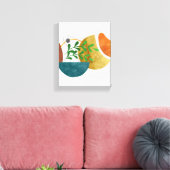 Minimalistische Abstracte botanische organische vo Canvas Afdruk (Insitu (Woonkamer))
