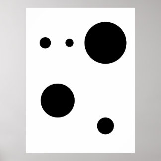 Minimalistische Abstracte cirkelkunst | Moderne ge Poster