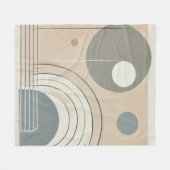 Minimalistische Abstracte fleecedeken Fleece Deken (Voorkant (Horizontaal))
