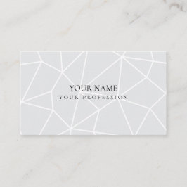 Minimalistische abstracte geometrische blauwe luch visitekaartje