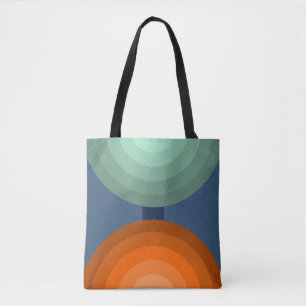 Minimalistische Abstracte geometrische kunst Dark  Draagtas