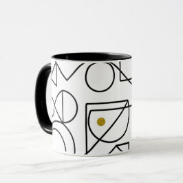 Minimalistische Abstracte Geometrische Lijnkunst M Mok