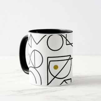 Minimalistische Abstracte Geometrische Lijnkunst M Mok