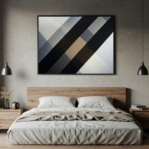 Minimalistische Abstracte Geometrische Neutrale Di Poster