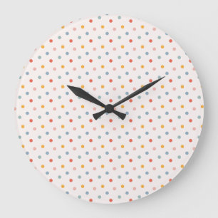 Minimalistische Abstracte Kleine Stippen Pasteltin Grote Klok