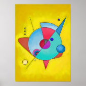 Minimalistische Abstracte kunst nr. 5 Poster (Voorkant)