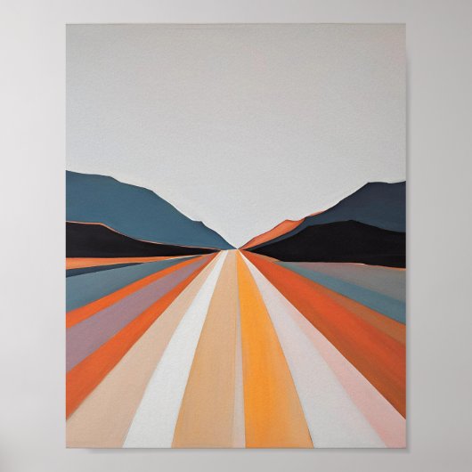 Minimalistische Abstracte kunstdruk | Moderne wand Poster (Voorkant)