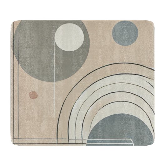 Minimalistische Abstracte snijplank (Voorkant)