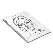 Minimalistische abstracte vrouwen gezicht lijn kun