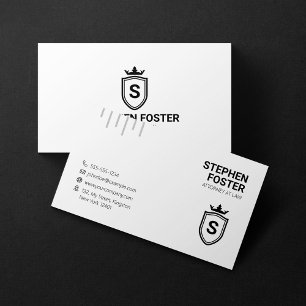 Minimalistische advocaat advocaat eerste logo visitekaartje