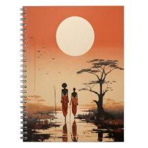 Minimalistische Afrikaanse kunst Elegante zwarte A