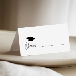 Minimalistische afstudeerdop invullen