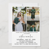 Minimalistische Afstuderen aankondiging, meerdere  Kaart (Achterkant)