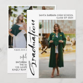 Minimalistische Afstuderen aankondiging, meerdere  Kaart (Voorkant / Achterkant)