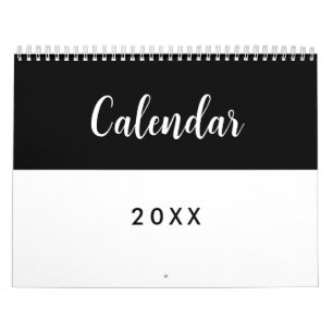 Minimalistische agenda voor Habit Tracker Kalender