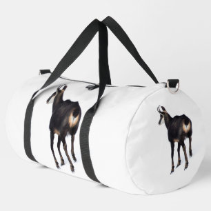 Minimalistische Alpine Chamois berggeit op sneeuw Plunjezak