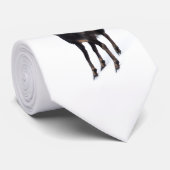 Minimalistische Alpine Chamois berggeit op sneeuw Stropdas (Opgerold)