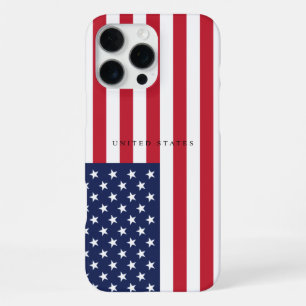 Minimalistische Amerikaanse Vlag van de Verenigde iPhone 16 Pro Max Hoesje