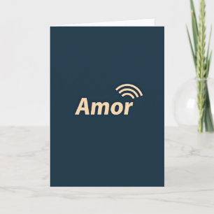 Minimalistische Amor-signaalkaart Kaart