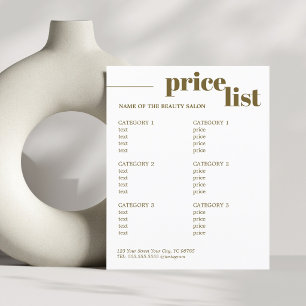 Minimalistische Antieke Goud Witte Krachtige Schoo Flyer