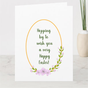 Minimalistische appelboom bloemen vakantie Pasen   Kaart