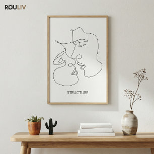 Minimalistische Architecturale Lijnen Abstract Mod Poster