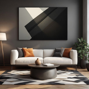 Minimalistische Architectuur Licht en Schaduw Canvas Afdruk