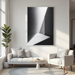 Minimalistische architectuur licht en schaduw poster
