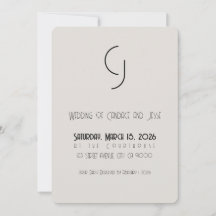 Minimalistische Art Deco Wedding Save the Date