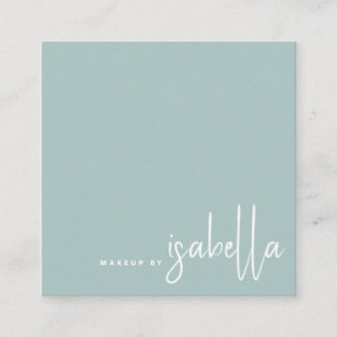 Minimalistische Artiest Script Make-up Artiest Dus Vierkante Visitekaartje
