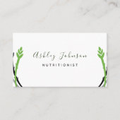 Minimalistische Asperges Voedingsdeskundige Diëtis Visitekaartje (Voorkant)