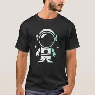 Minimalistische astronaut, astronautenliefhebbers t-shirt