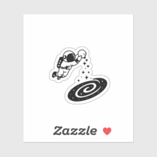 "Minimalistische astronaut die sterren in het ster Sticker