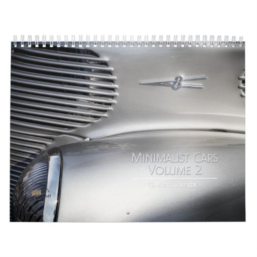 Minimalistische auto's Volume 2 Kalender (Hoes)