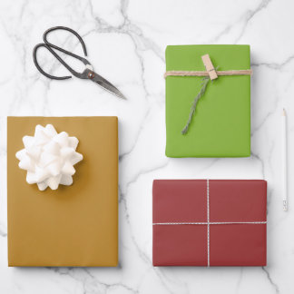 Minimalistische Autumn Plain Wrapping Sheets Inpakpapier Vel