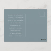 Minimalistische Baby-fotoaankondiging Briefkaart (Achterkant)